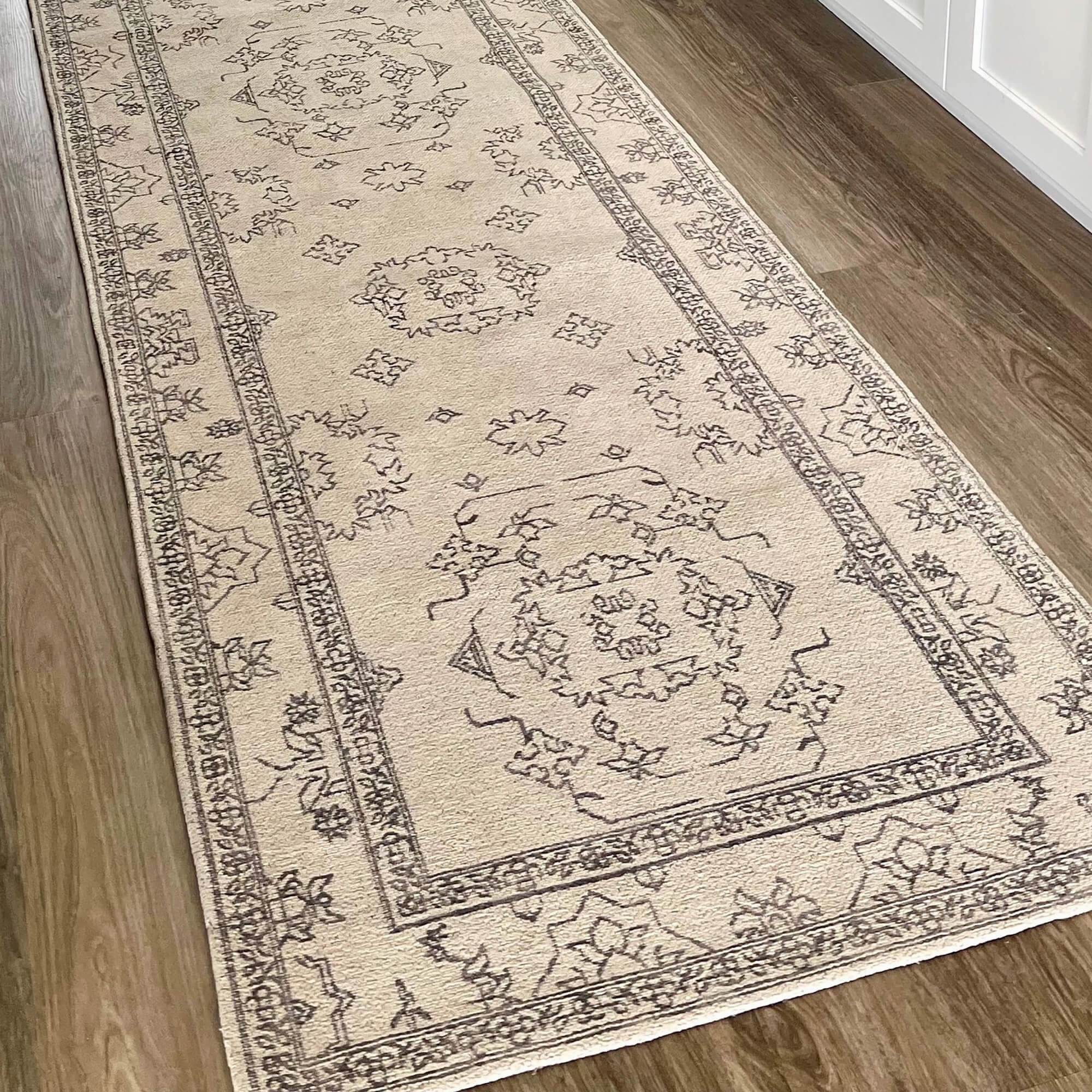 Sienna Beige and Black Scandi Pattern Runner Rug *NO RETURNS UNLESS FAULTY