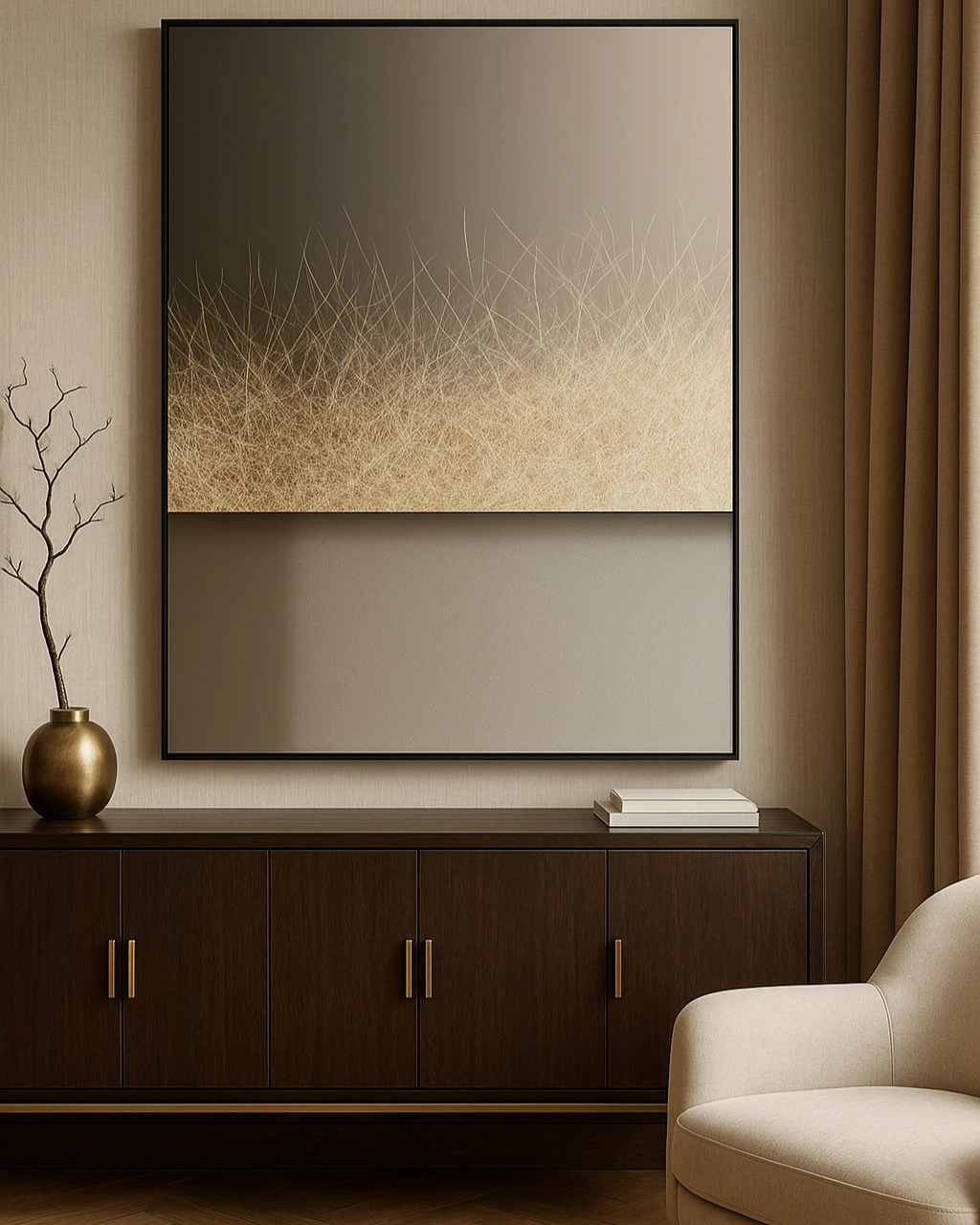 Silent Terrain 3D Abstract Oil Painting