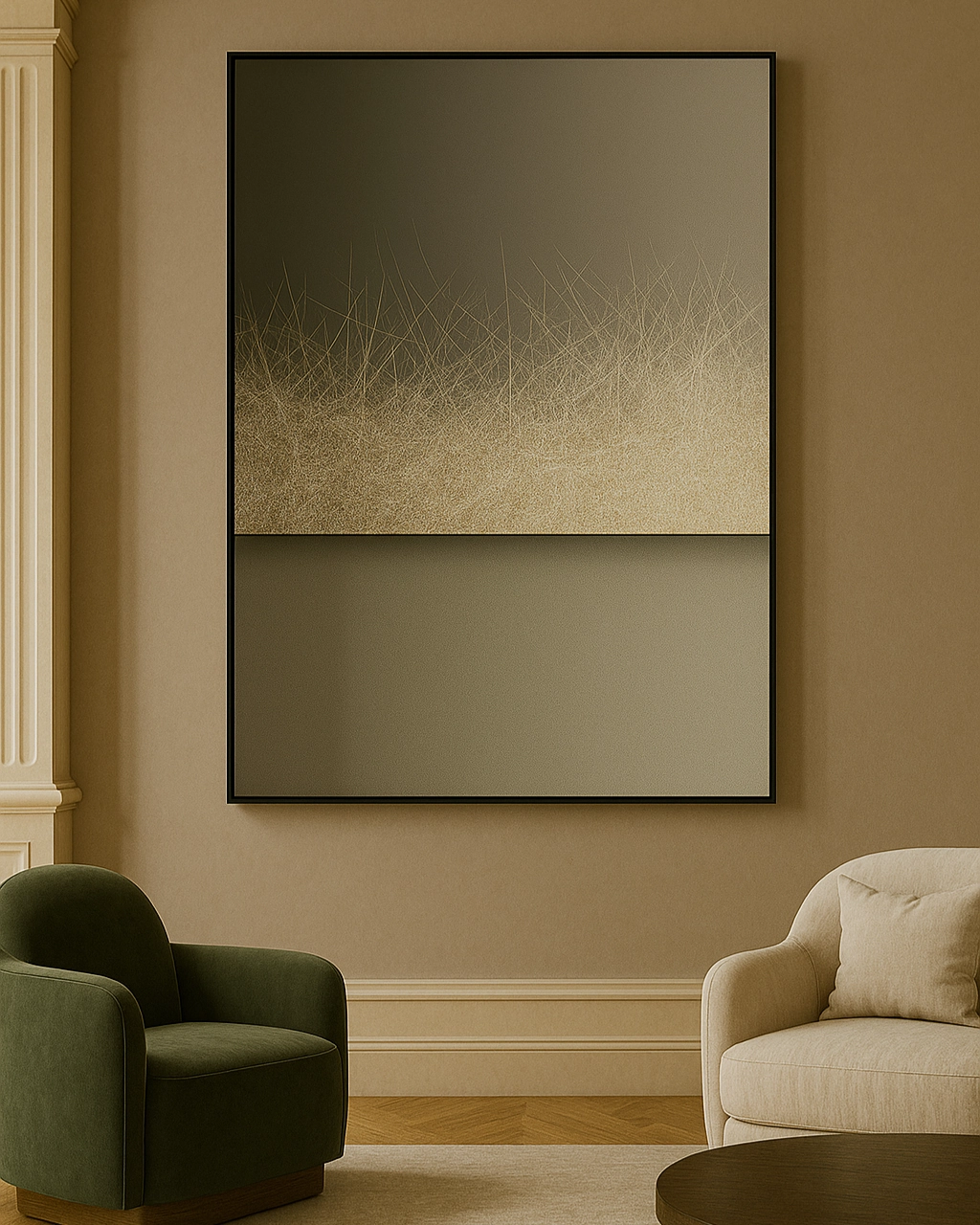 Silent Terrain 3D Abstract Oil Painting
