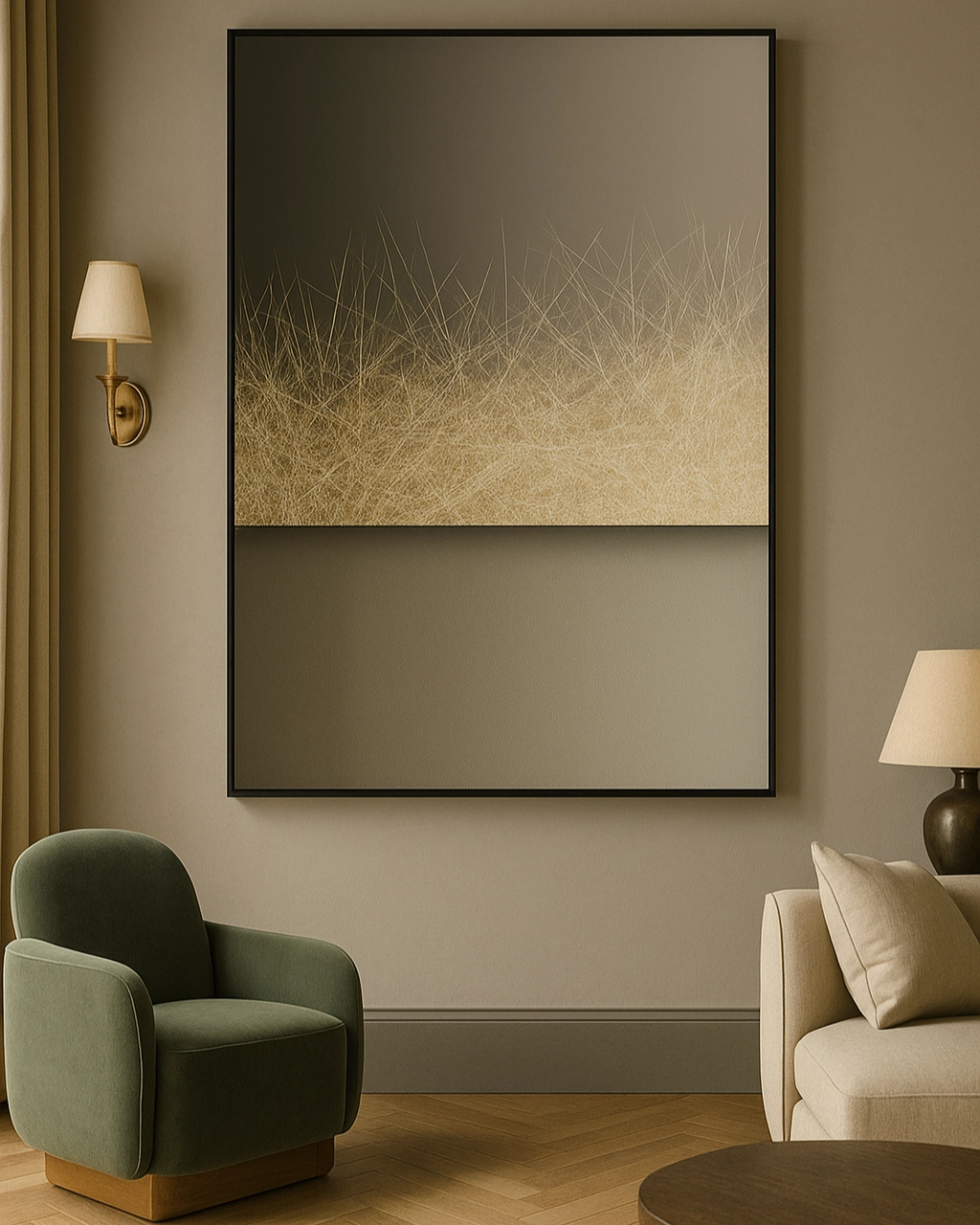 Silent Terrain 3D Abstract Oil Painting