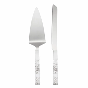 Silver Peony 2-Piece Dessert Setboho style dinner plates for special occasions 
