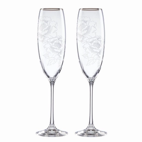 Silver Peony Toasting Flutevalentine's day decorations ,valentine's centerpiece 