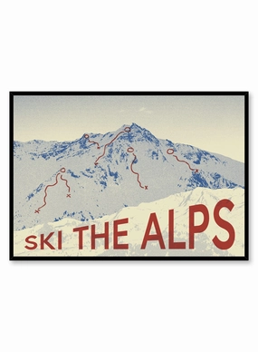 Skier's Bucket List, Posterpop culture themed posters