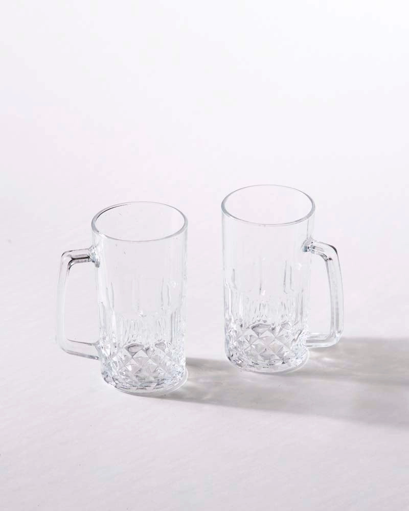 Sleek Cylindro Beer Mugs - Set of 2