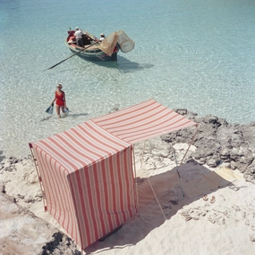Slim Aarons "Marietine Birnie, Blue Lagoon" Photographnordic style wall decor