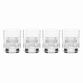 Sloane Crystal Double Old Fashion Glasses - Set Of 4glass cups ,personalized mugs 