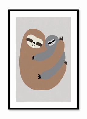 Sloth Hug, Posterpop culture themed posters