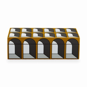 Small Arcade Lacquer Boxdecorative storage box ,stackable storage box 