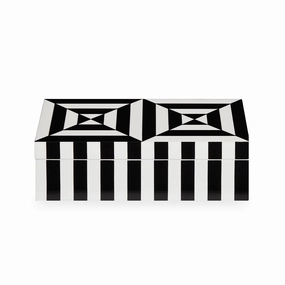 Small Op Art Lacquer Boxdecorative storage box ,stackable storage box 