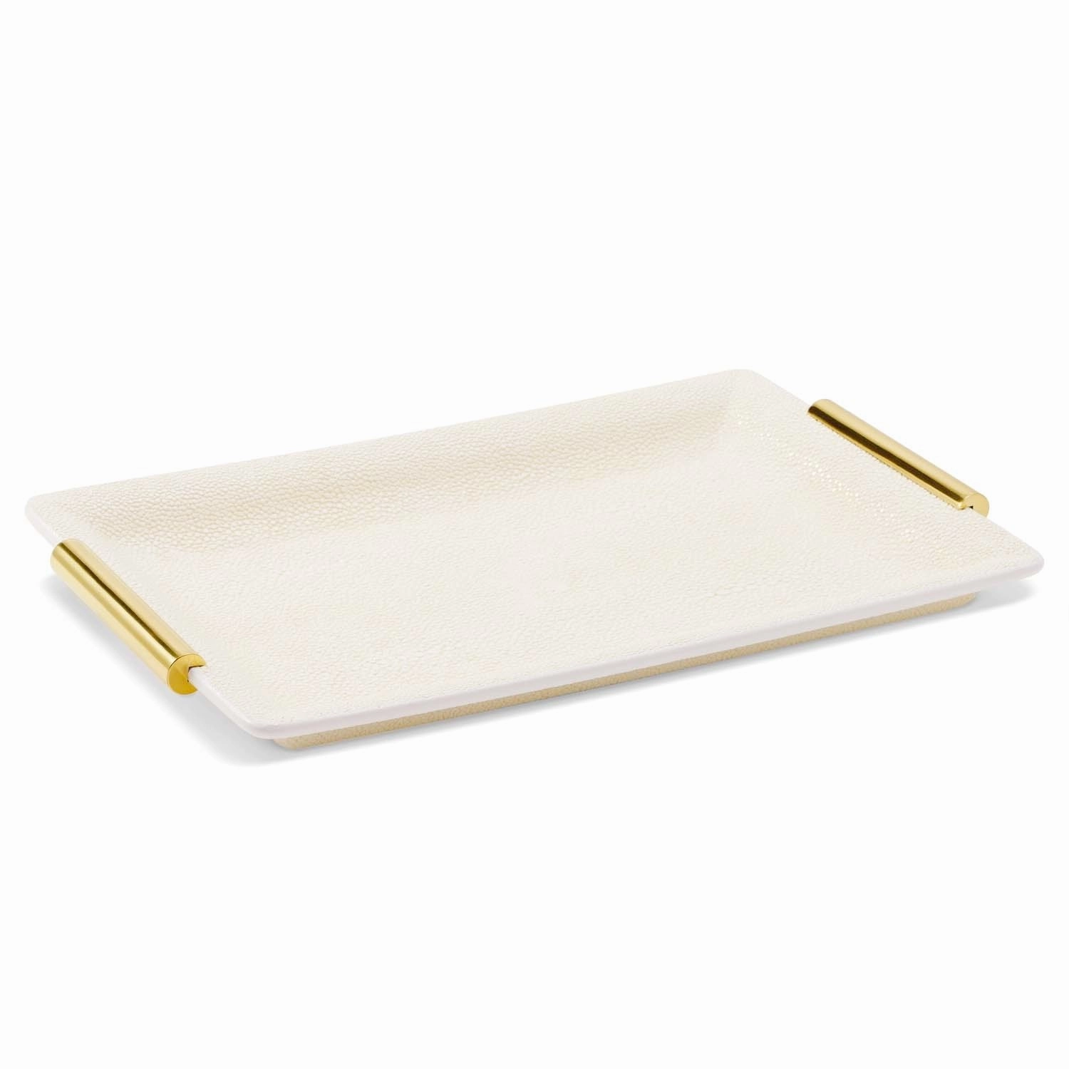 Small Shagreen Vanity Tray Creamnordic style desktop ornaments