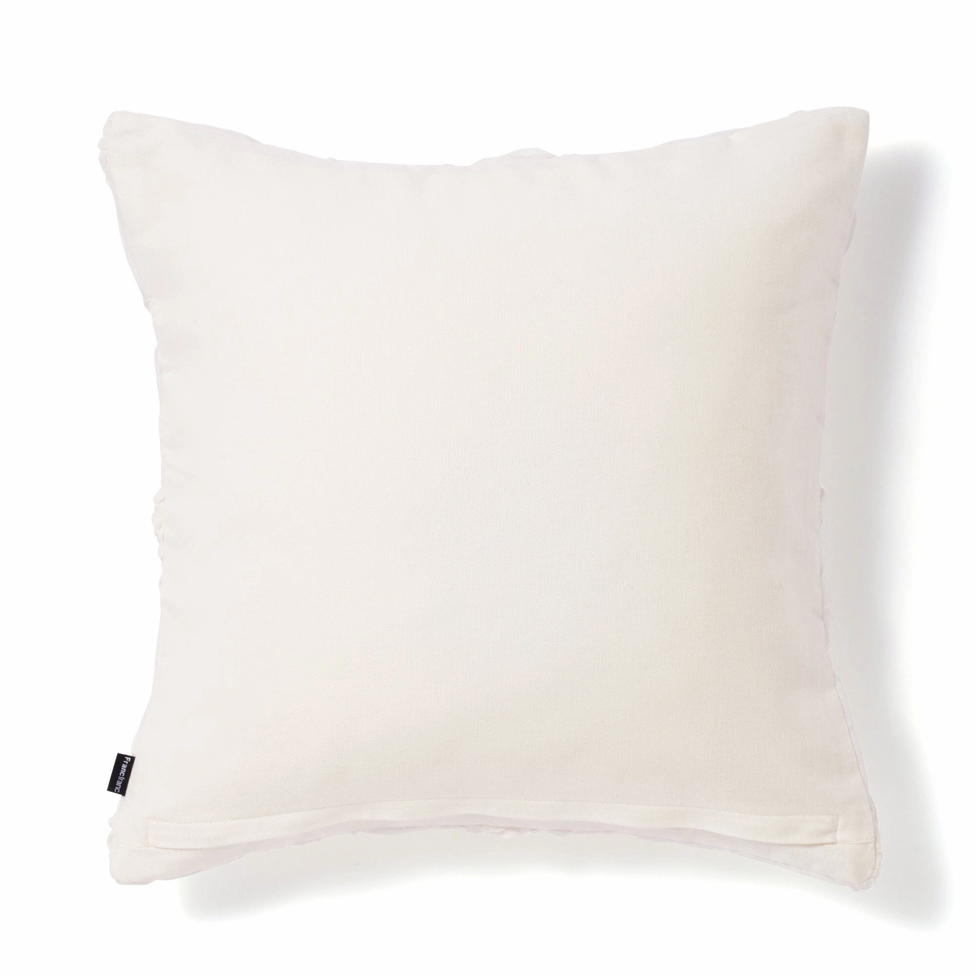 Smocking Flower Cushion Cover 450 X 450 White