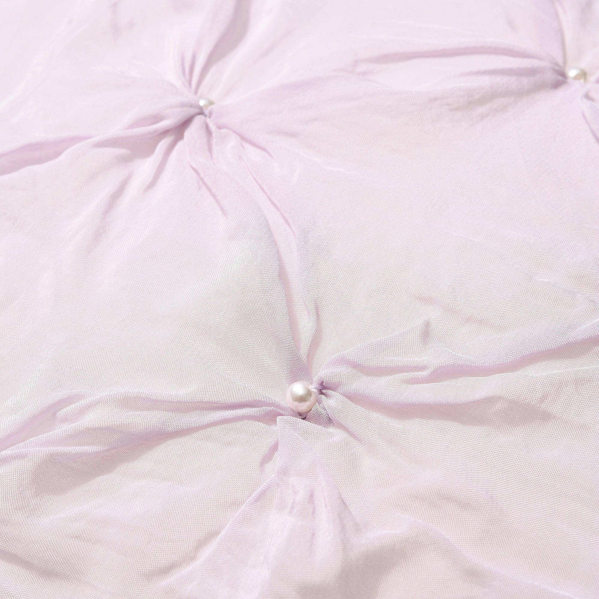 Smocking pearl cushion cover 450 x 450 purple