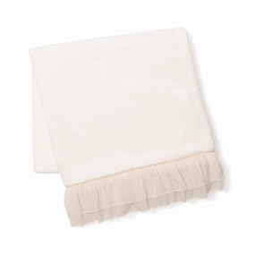 Smooth Frilled Throw (Lap Blanket) 1500 X 800 Ivorybedding sets ,throw blankets 
