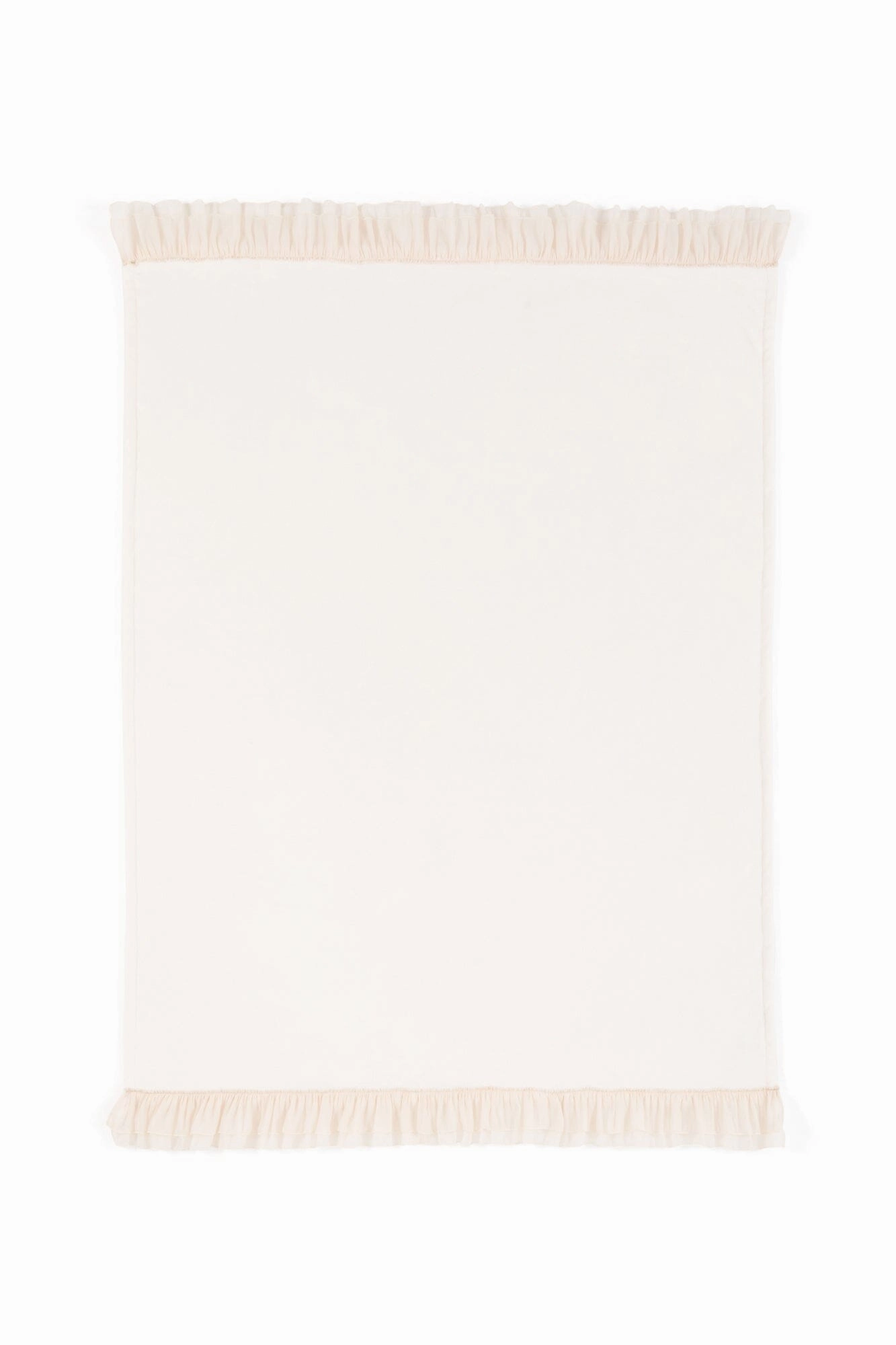 Smooth Frilled Throw (Lap Blanket) 1700 X 1300 Ivory