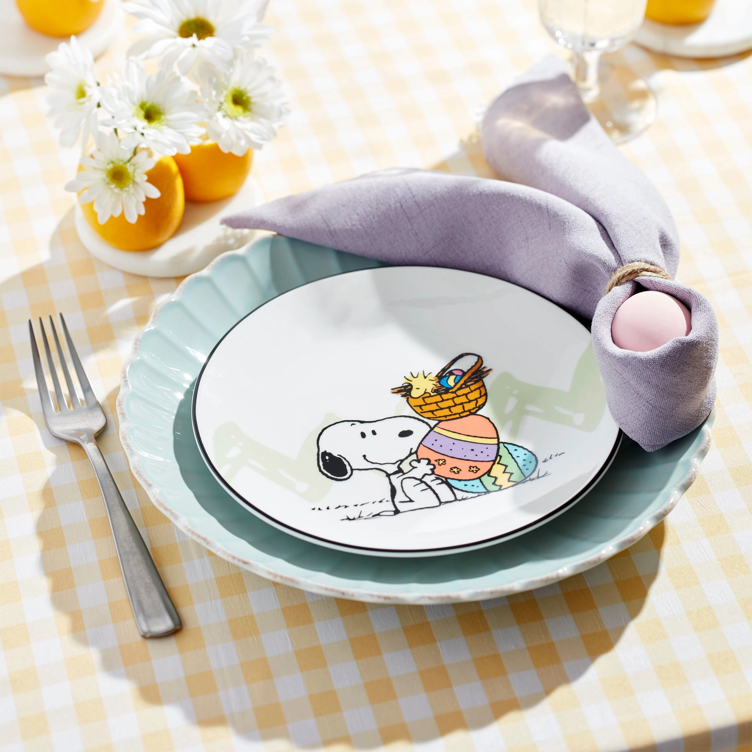 Snoopy Easter Accent Plates - Set of 4