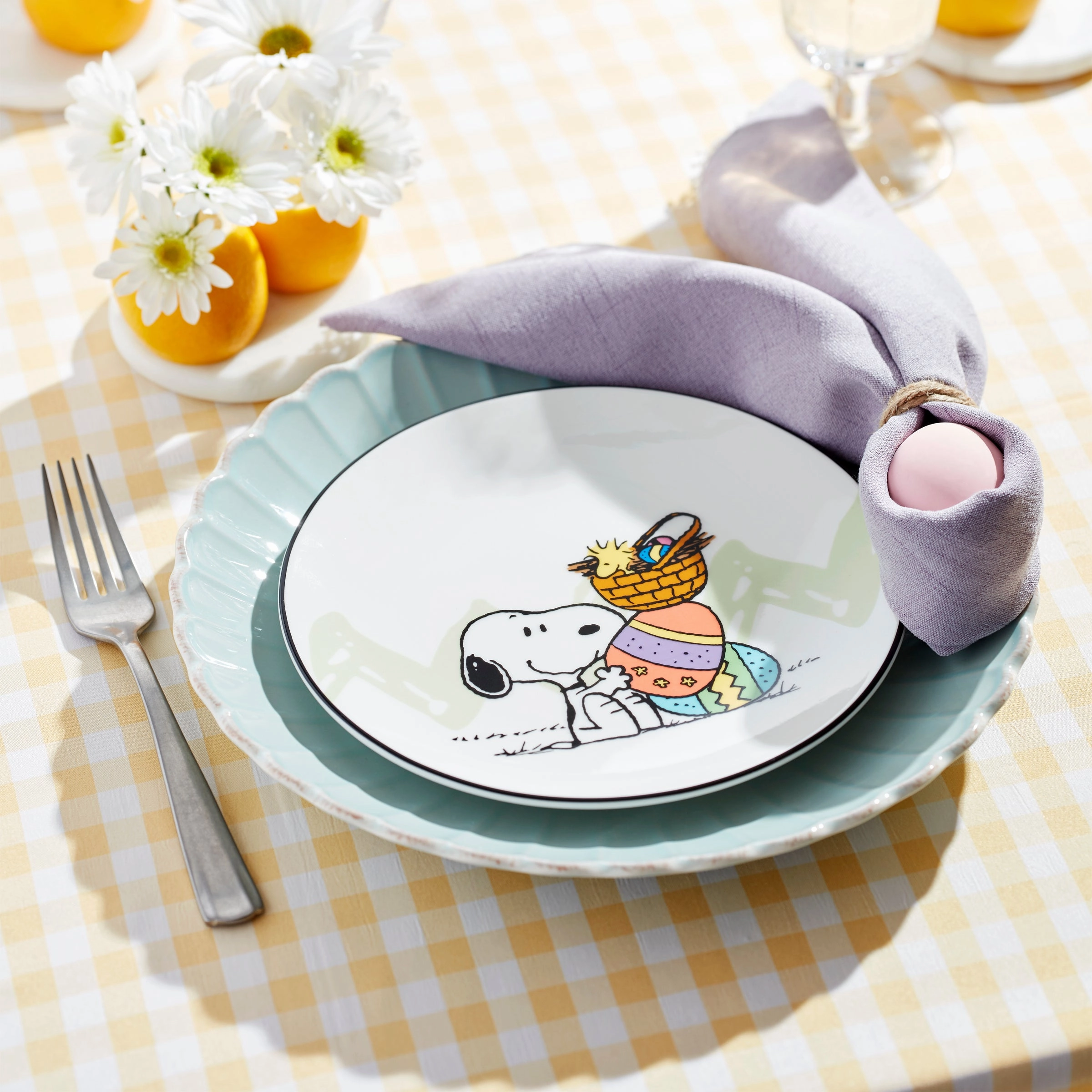 Snoopy Easter Accent Plates - Set of 4