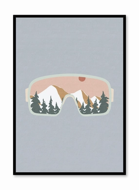 Snow-Colored Goggles, Posterpop culture themed posters