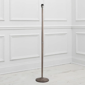 Solensis Floor Lamp Base Greyreplacement lampshade,White Linen Drum Lampshade for Table or Floor Lamp