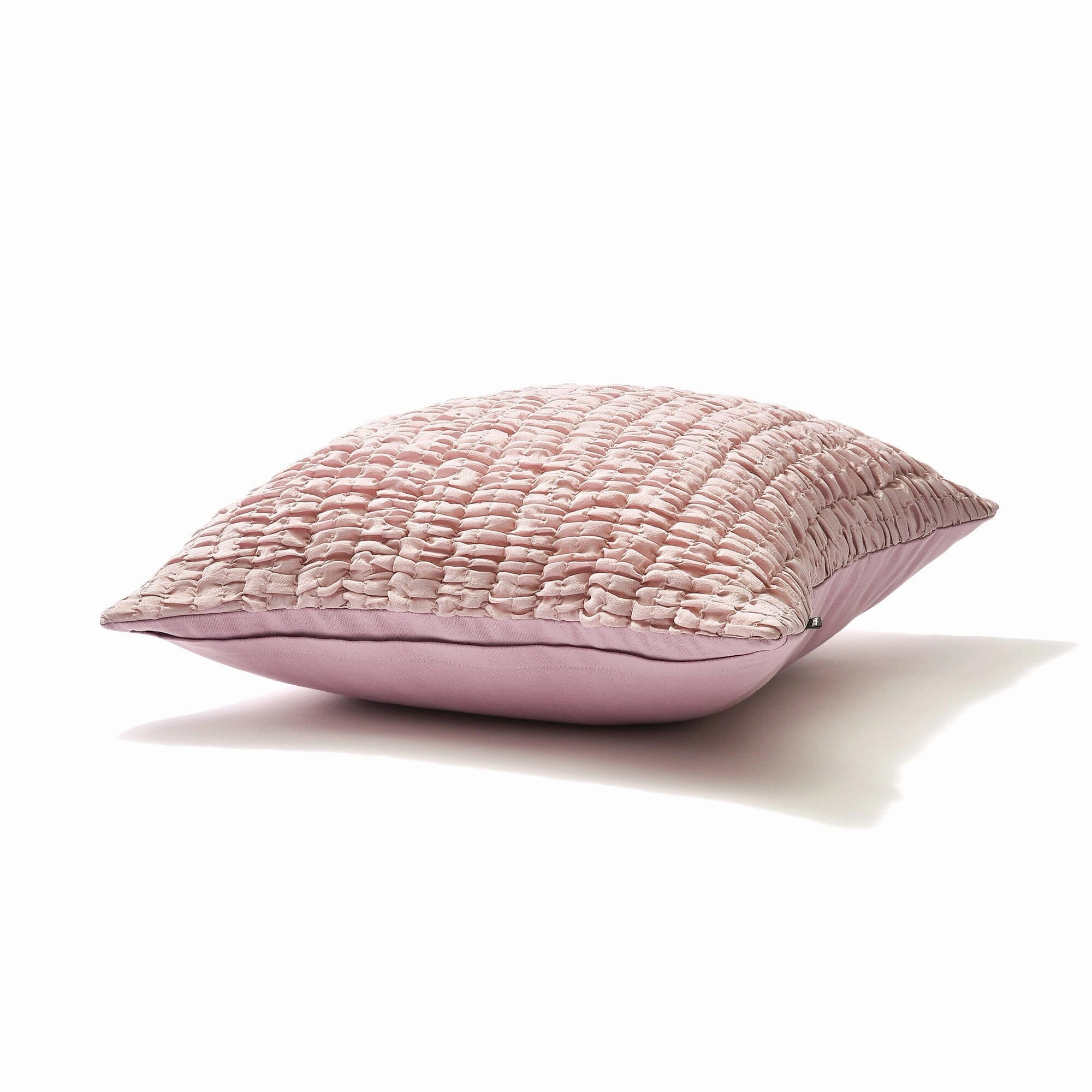 Solid Gather Cushion Cover 450 X 450 Pink
