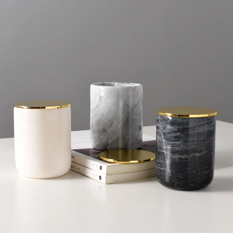 Solid Marble Candle Jar