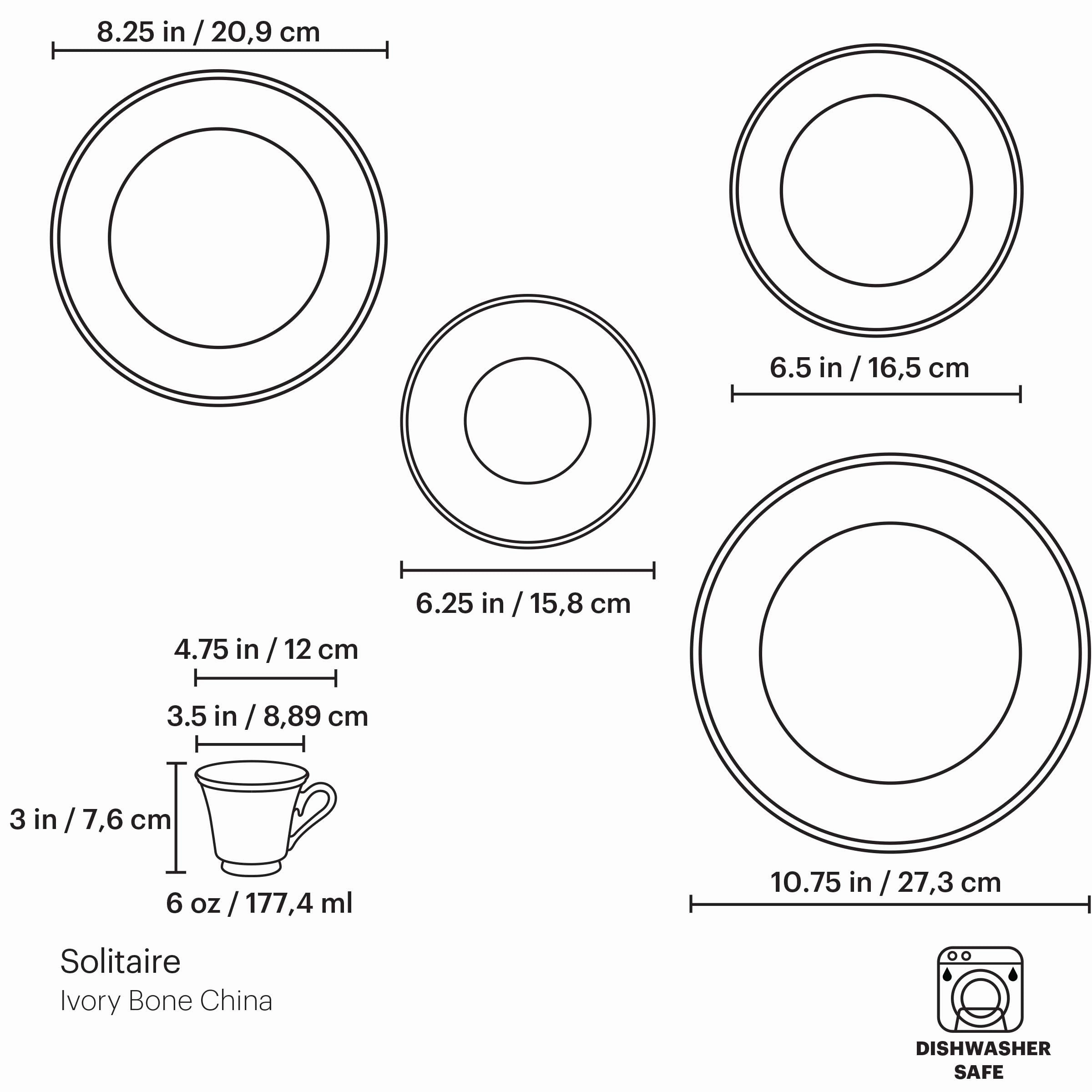 Solitaire 5-Piece Place Setting