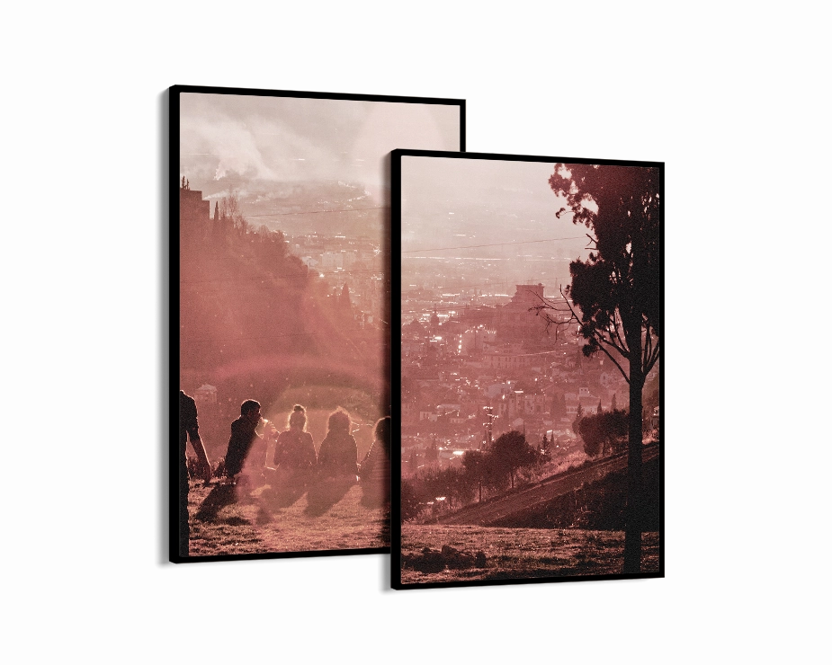 Spain Sunsetin Granada Set Includes Two Prints