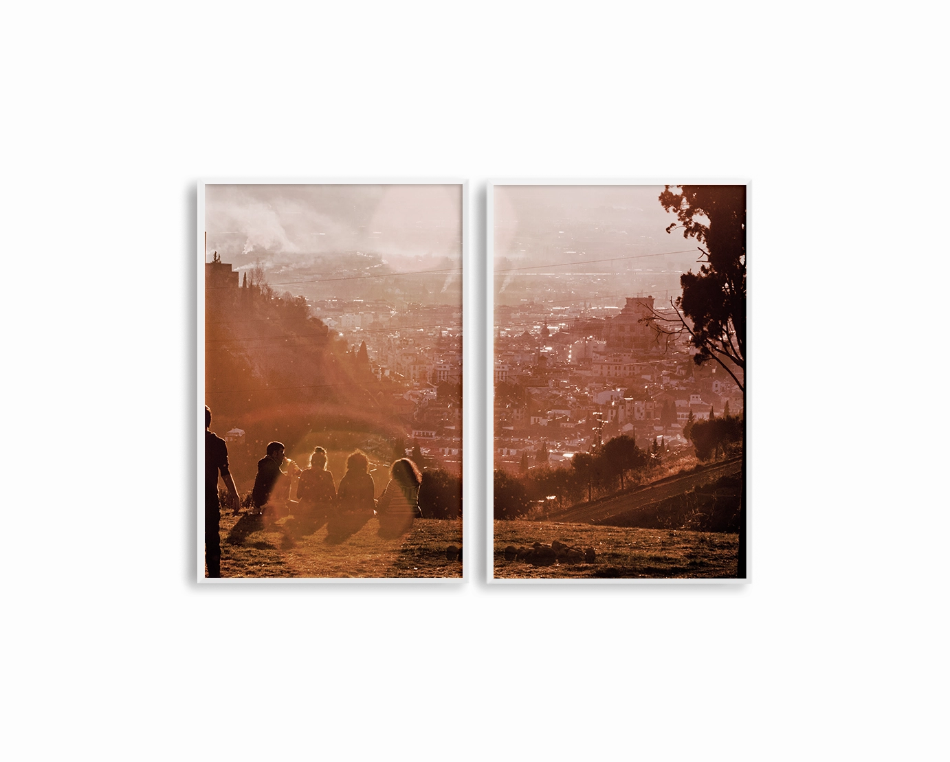 Spain Sunsetin Granada Set Includes Two Prints