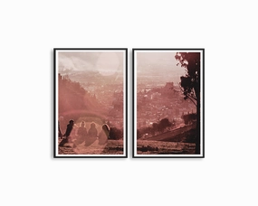 Spain Sunsetin Granada Set Includes Two Printsmodern abstract painting decor