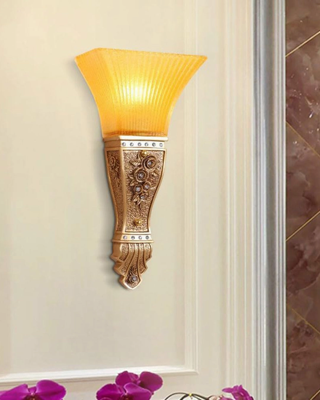 Sparklite Golden Wall Lights