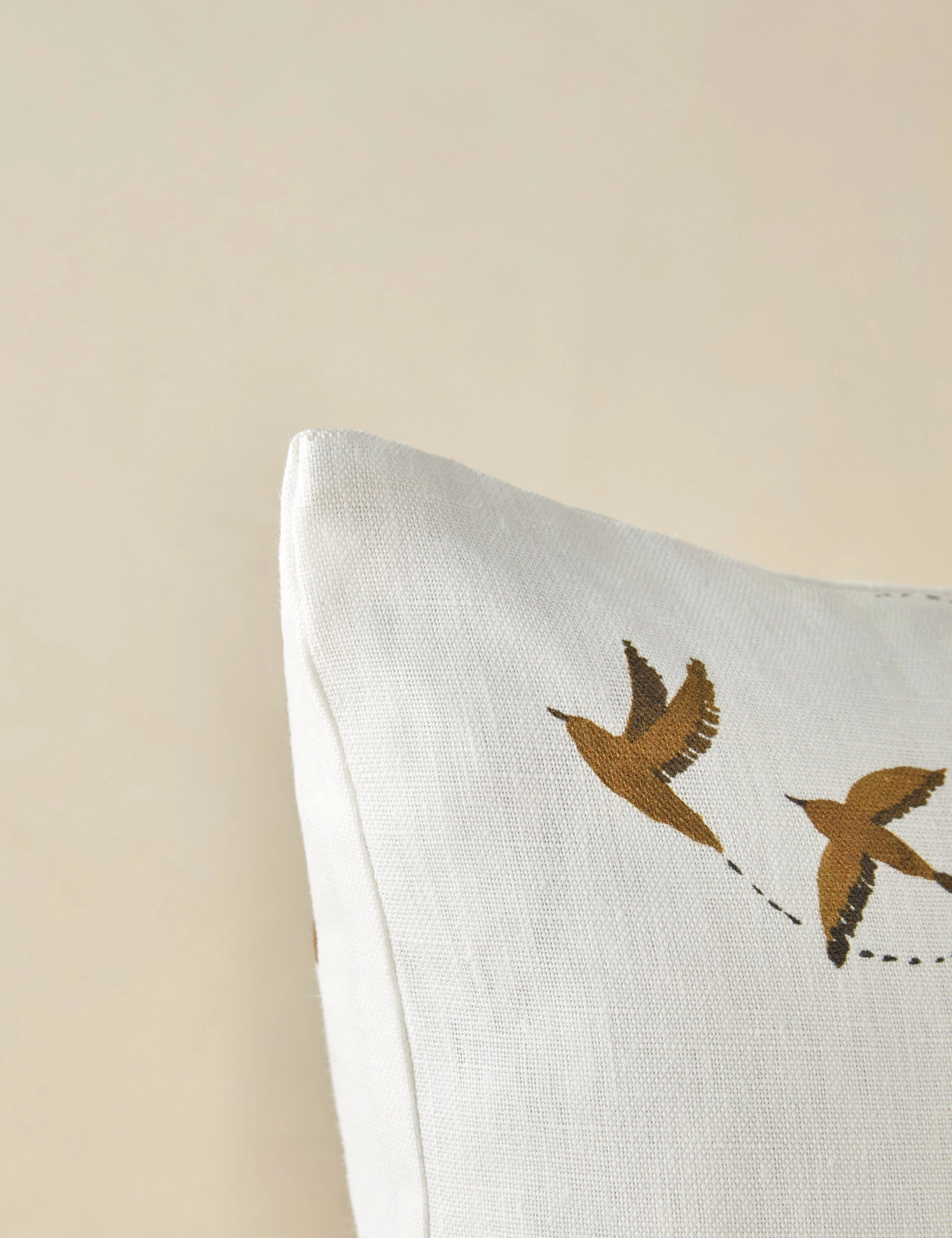 Sparrow Linen Pillow by Rylee   Cru