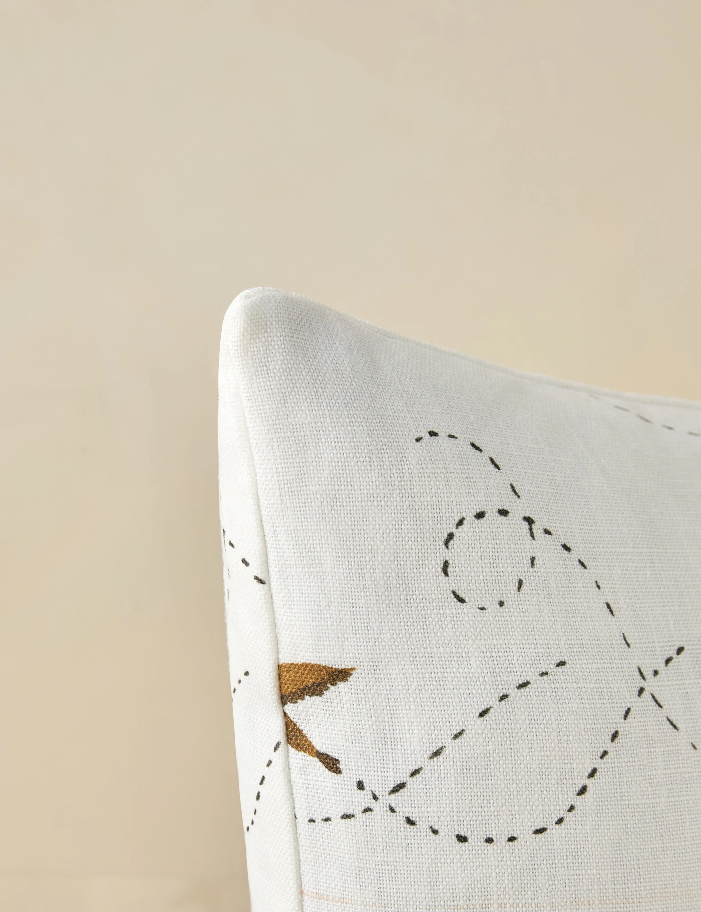 Sparrow Linen Pillow by Rylee   Cru
