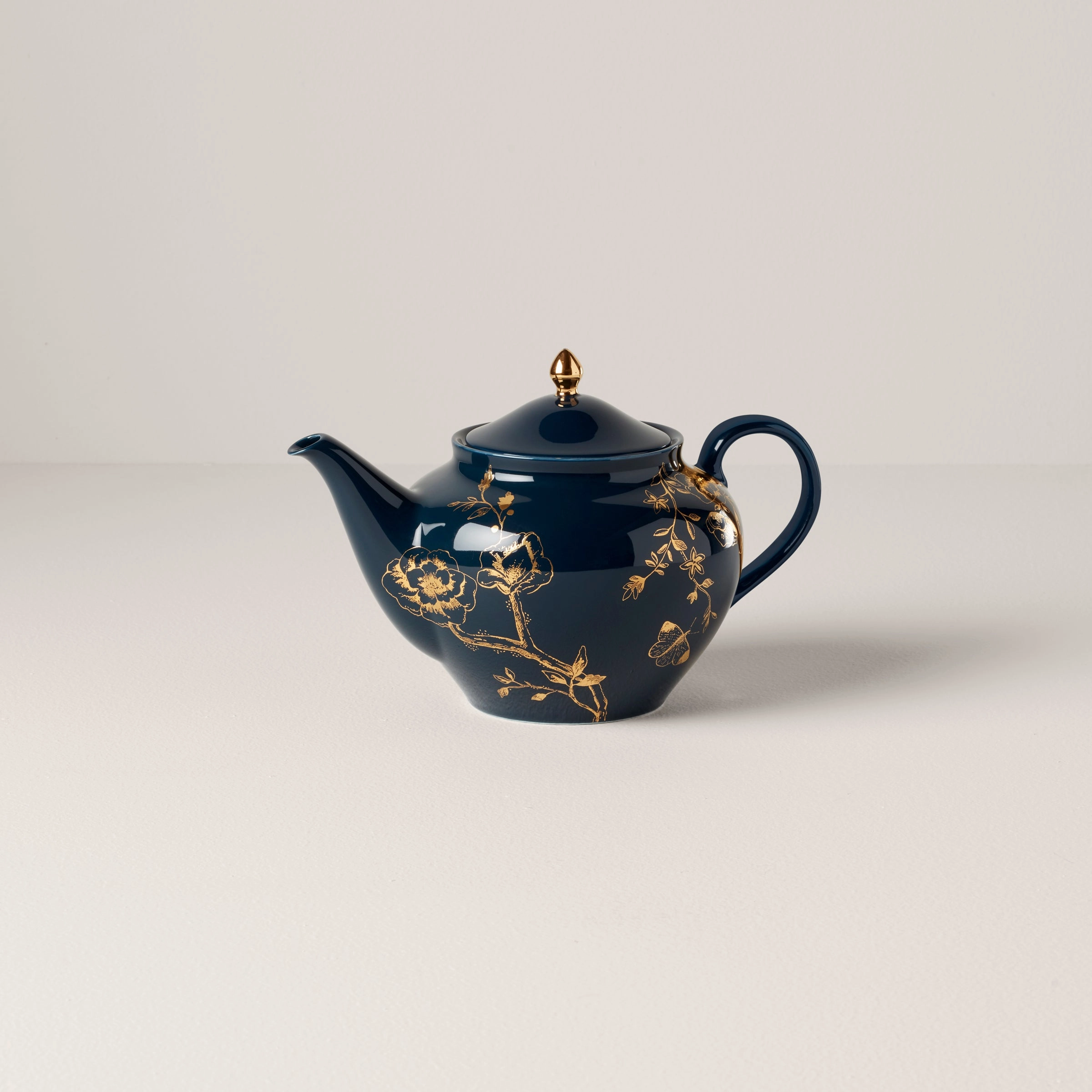 Sprig & Vine Teapot - Navymodern kitchen decor ,kitchen dinner set ,dinnerware 