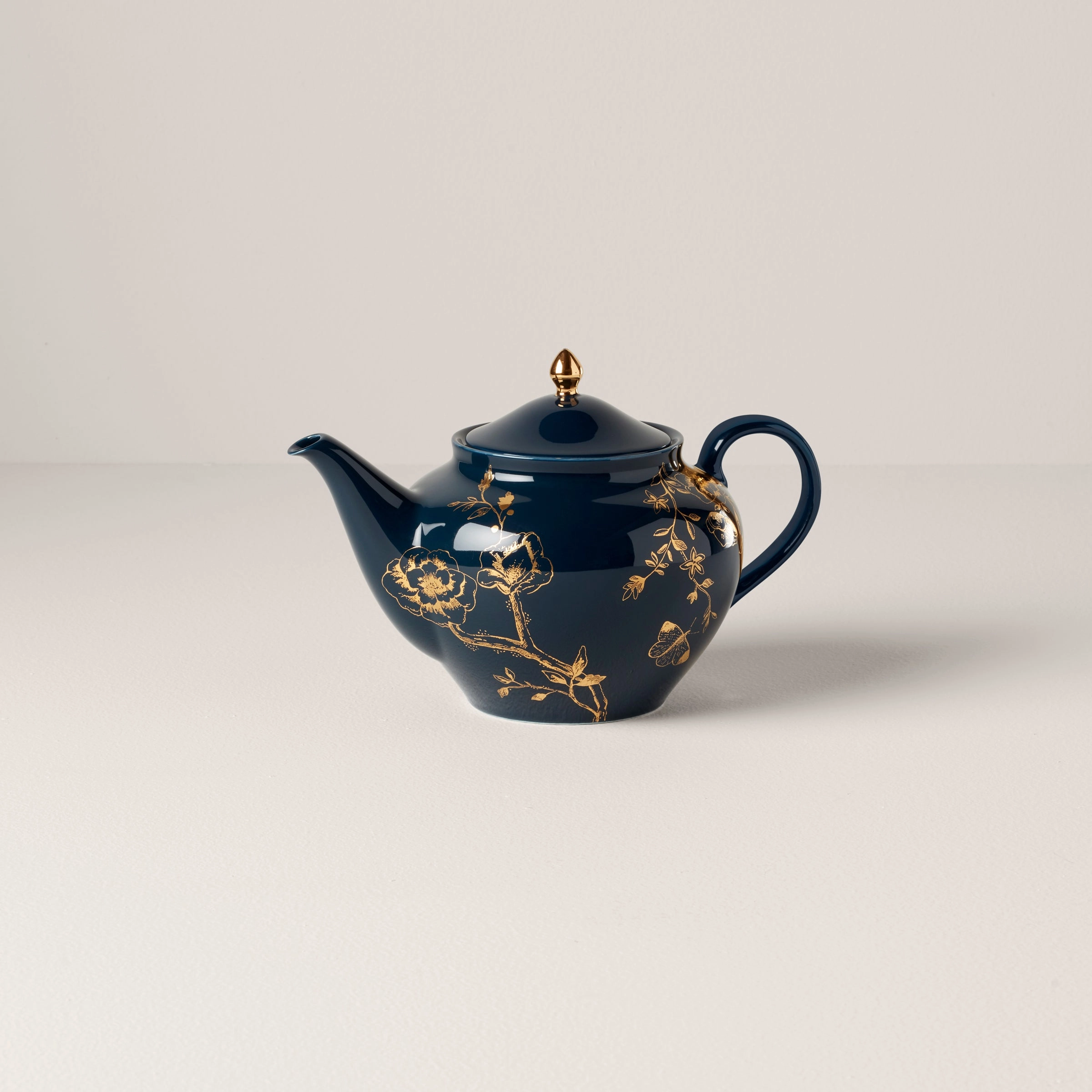 Sprig & Vine Teapot - Navymodern kitchen decor ,kitchen dinner set ,dinnerware 