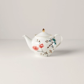 Sprig & Vine Teapot - Whiteeaster decorations ,easter centerpiece 