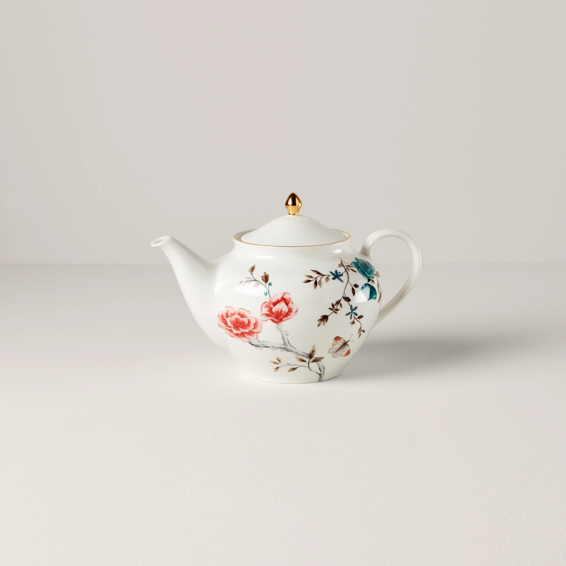 Sprig & Vine Teapot - Whitemodern kitchen decor ,kitchen dinner set ,dinnerware 