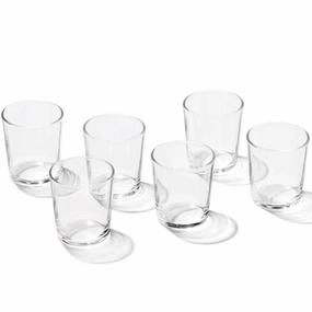 Stackables Clear Shot Glasses - Set Of 6glass cups ,personalized mugs 