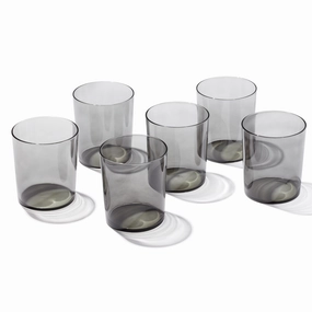 Stackables Smoke Tall Glasses - Set Of 6glass cups ,personalized mugs 
