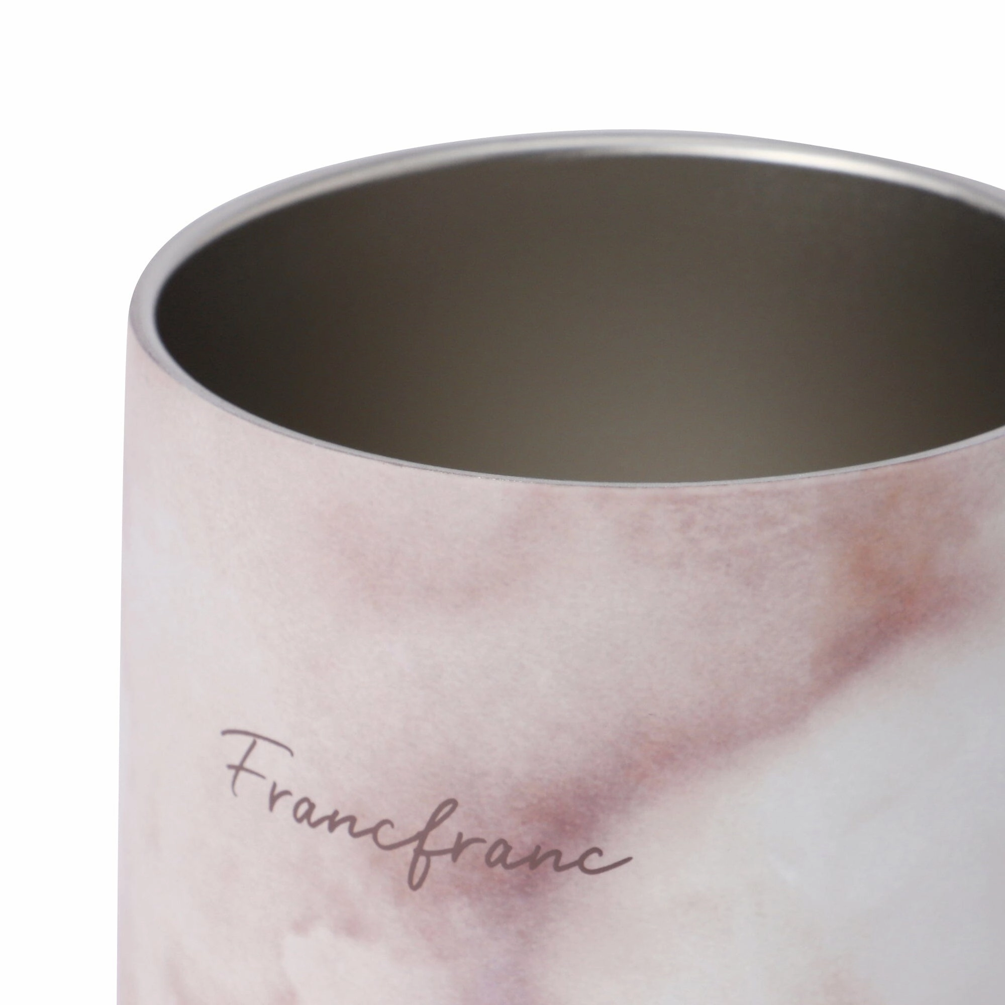 Stainless Steel Thermo Mug with Lid 320ml Marble Brown