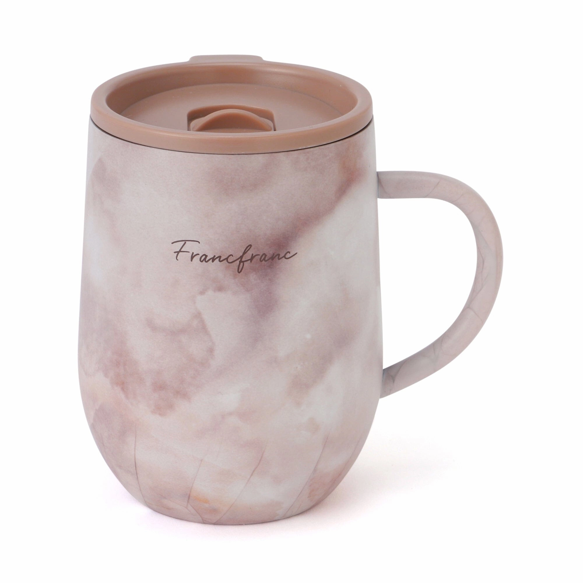Stainless Steel Thermo Mug with Lid 320ml Marble Brownglass cups ,personalized mugs 