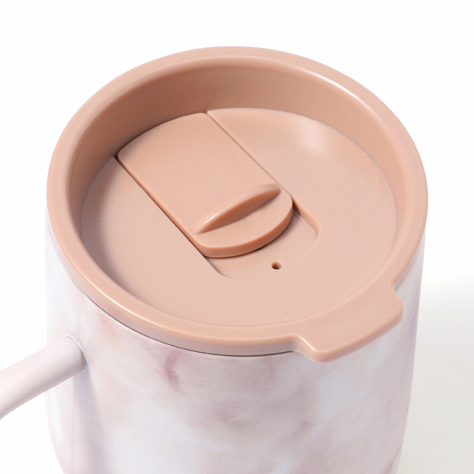 Stainless Steel Thermo Mug with Lid 320ml Marble Brown