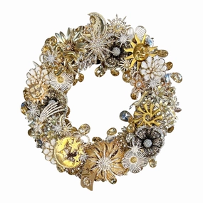 Star Moon Sun Jewels Wreath - 10"nordic style wall decor