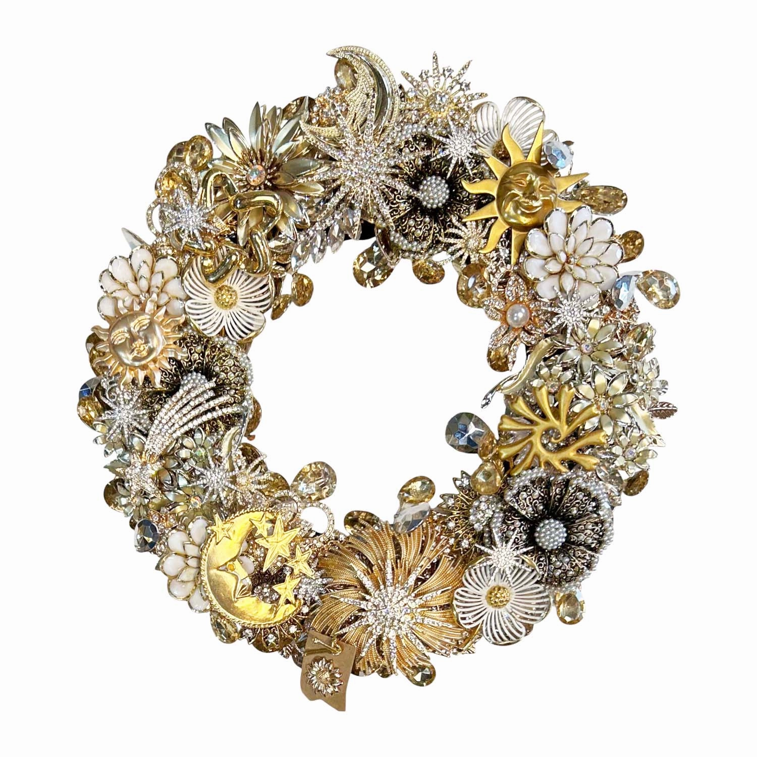 Star Moon Sun Jewels Wreath - 10"nordic style wall decor