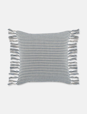 Stasiya Pillow, 20" x 20", Blue and Naturalbedding sets ,throw blankets 