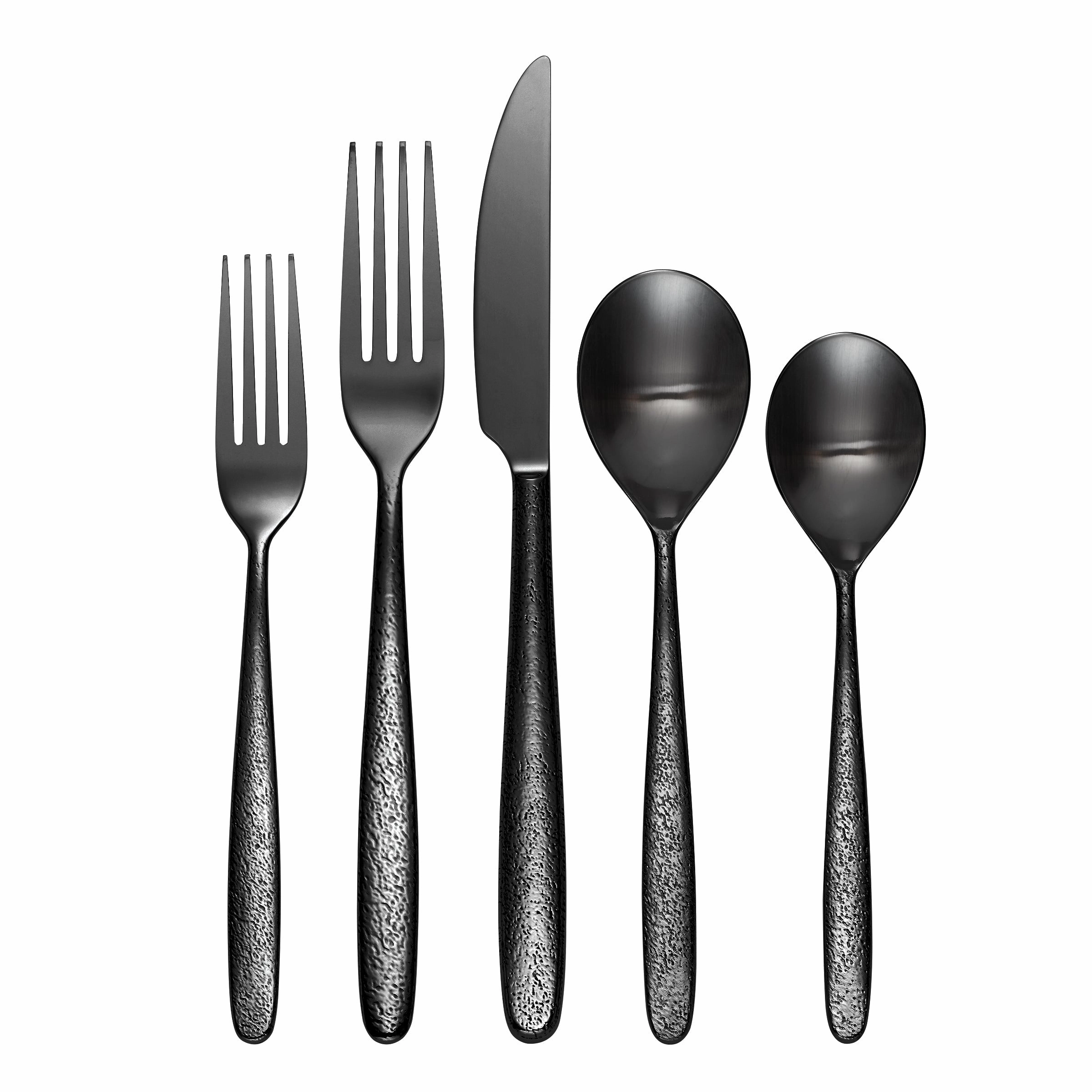 Storm Black 20 Piece Flatware Sethalloween party decor ,outdoor halloween decor 