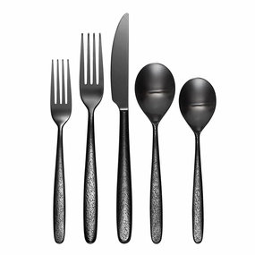 Storm Black 20 Piece Flatware Sethalloween party decor ,outdoor halloween decor 