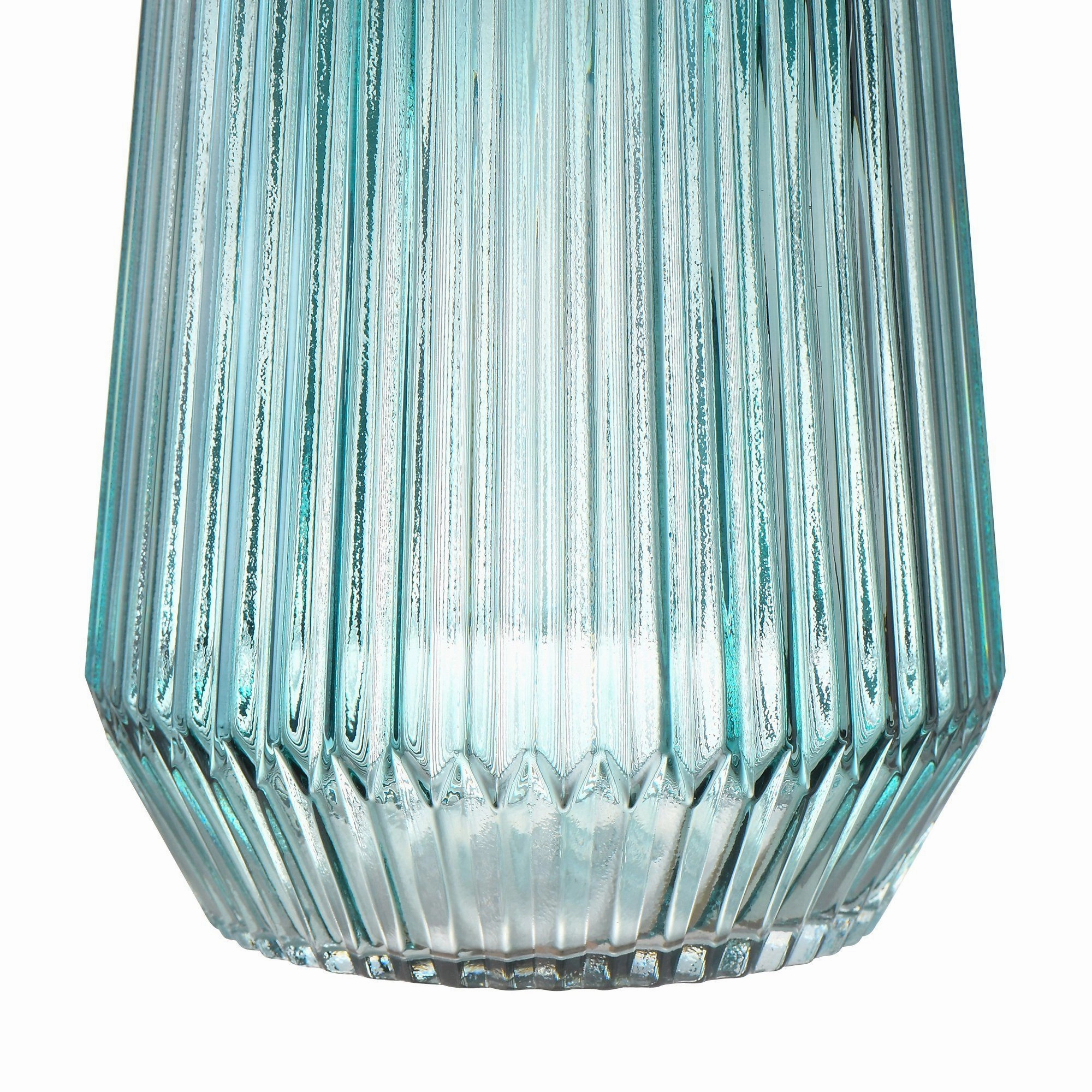 Stripe Flower Vase Blue