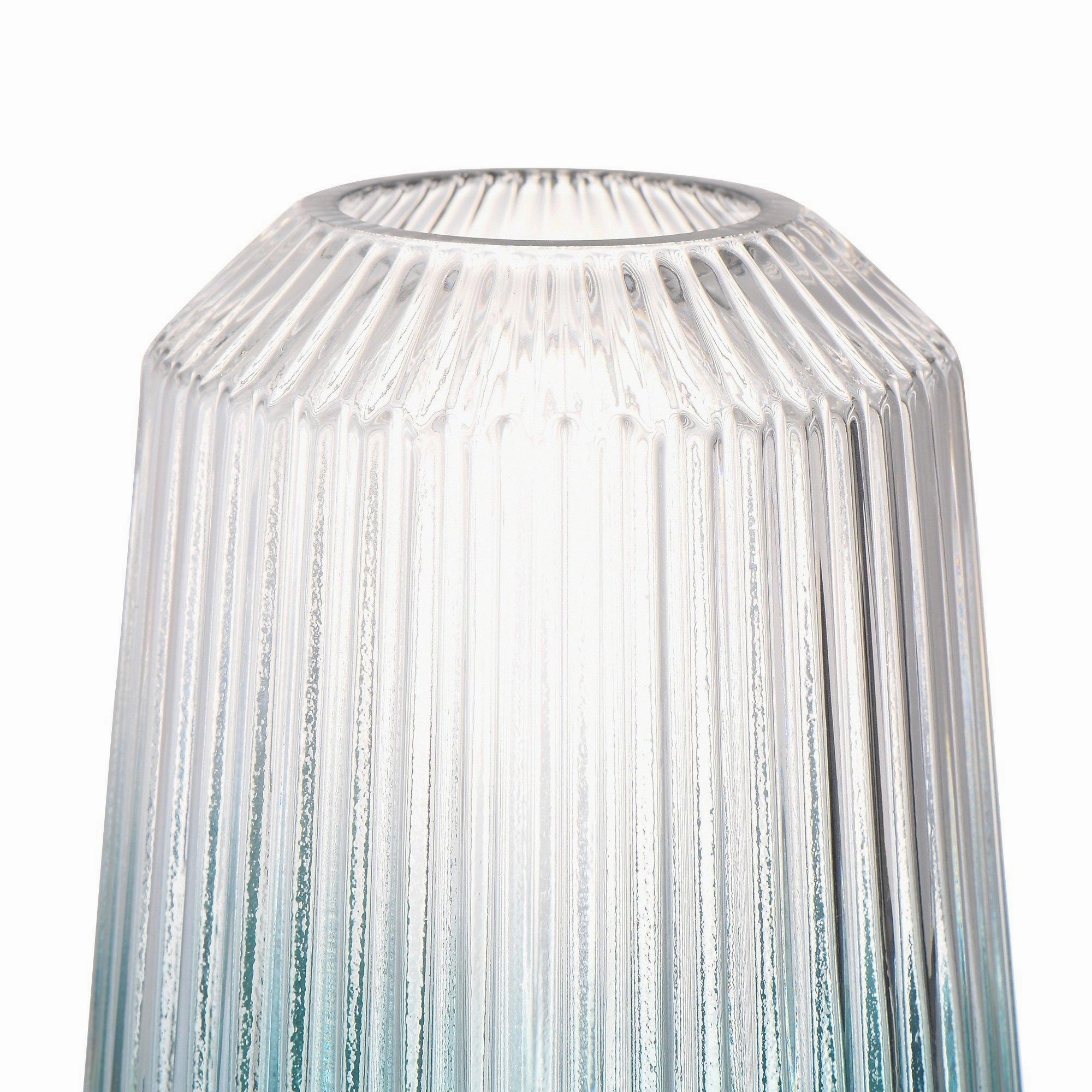 Stripe Flower Vase Blue