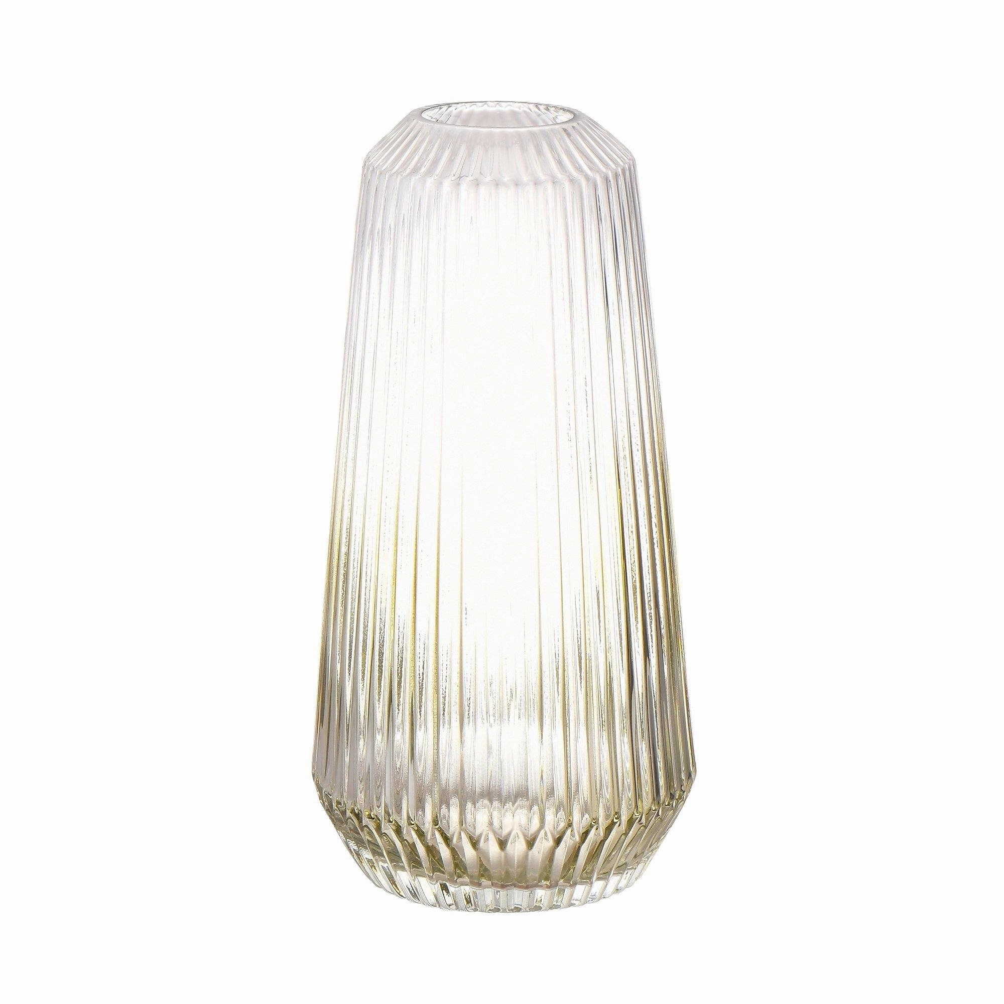 Stripe  Flower Vase Yellow Graynordic minimalist vase