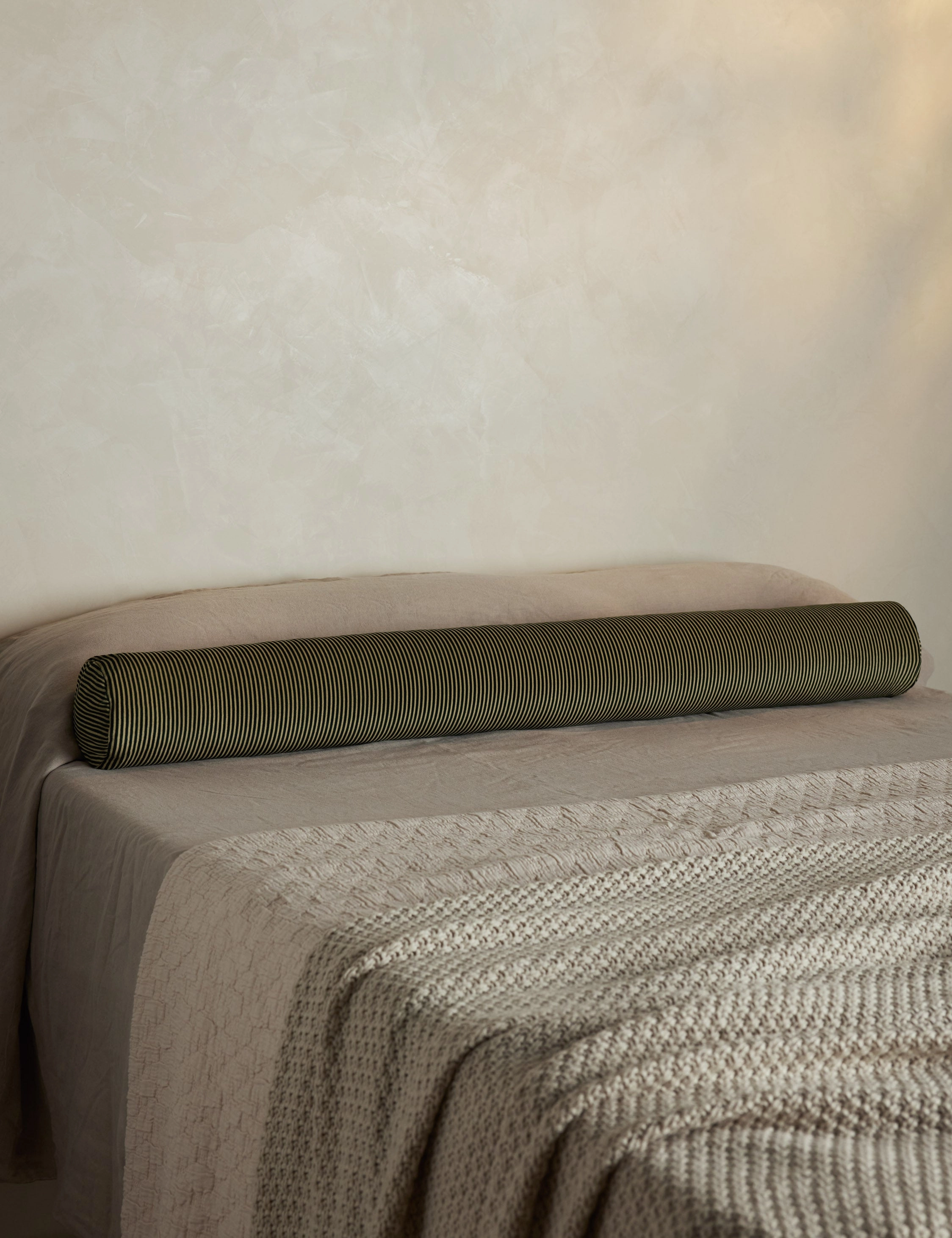Striped Velvet Long Bolster Pillow by Sarah Sherman Samuelbedding sets ,throw blankets 