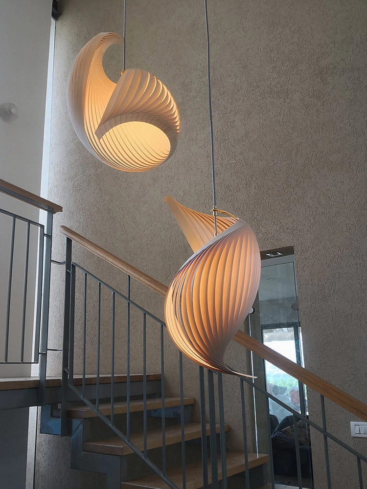 Studio Vayehi Wing Wood Veneer Ceiling Light